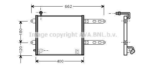 AVA QUALITY COOLING kondensatorius, oro kondicionierius VW5178